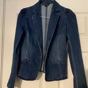 Women’s international concepts small stretch denim blazer